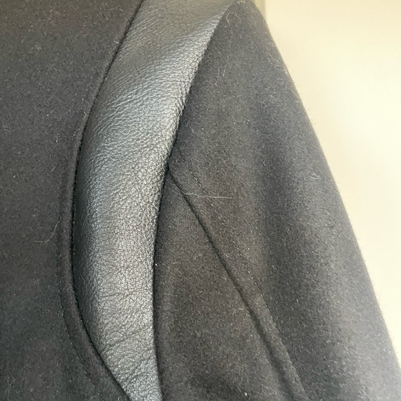 Straight to Hell Jet Jacket Black wool with black leather detail - Small - Picture 9 of 12